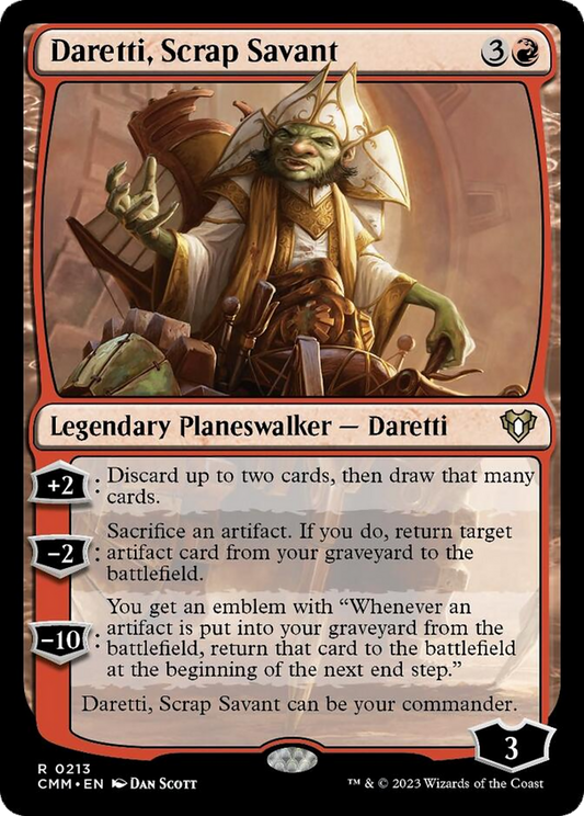 Daretti, Scrap Savant [Commander Masters] [Foil]