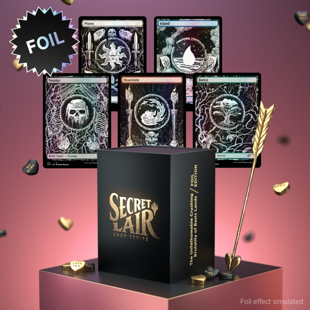 Secret Lair "The Unfathomable Crushing Brutality of Basic Lands" Foil