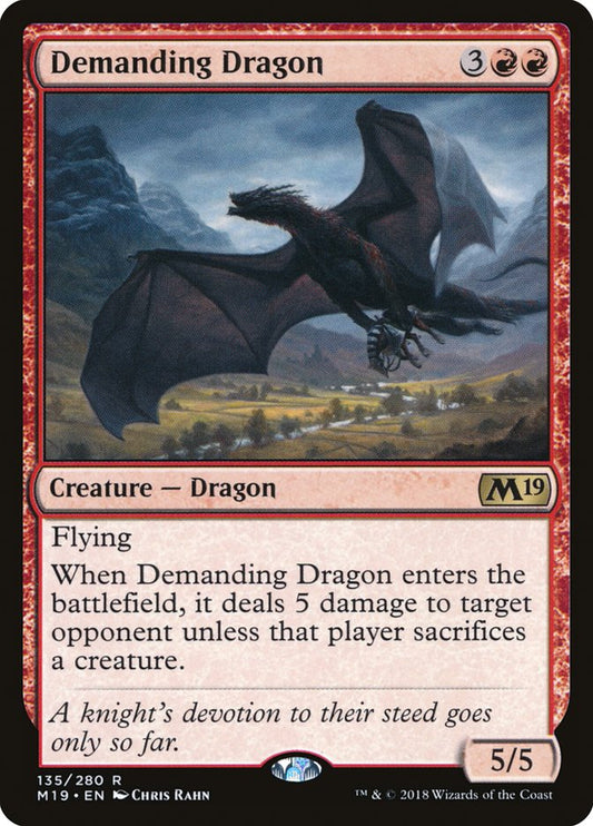Demanding Dragon [Core Set 2019] [Foil]
