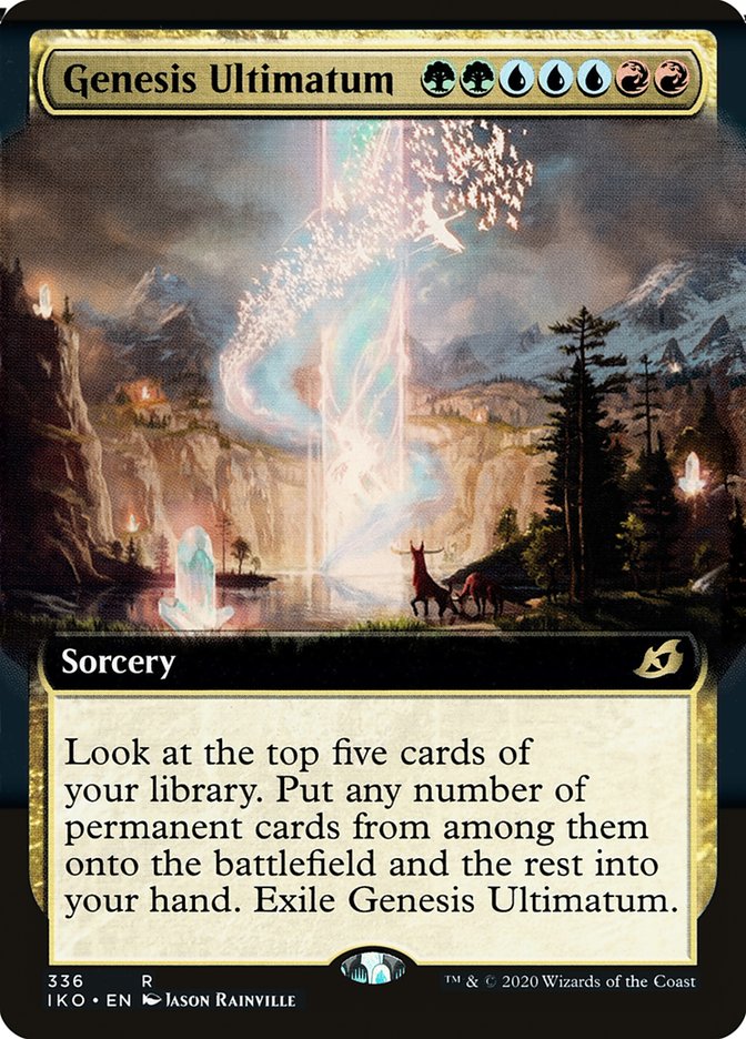 Genesis Ultimatum (Extended Art) [Ikoria: Lair of Behemoths] [Foil]