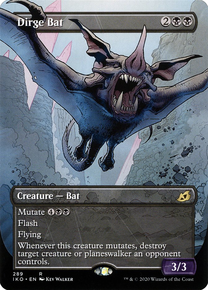 Dirge Bat (Showcase) [Ikoria: Lair of Behemoths] [Foil]