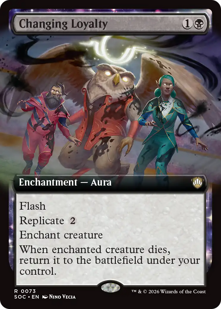 Changing Loyalty (Extended Art) [Secrets of Strixhaven Commander] [Foil]