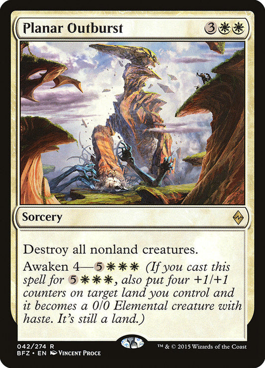 Planar Outburst [Battle for Zendikar] [Foil]