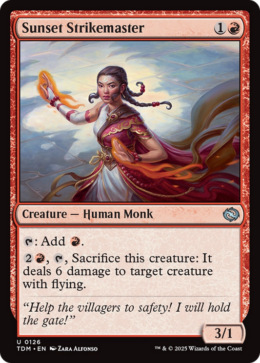 Sunset Strikemaster [Tarkir: Dragonstorm] [Foil]