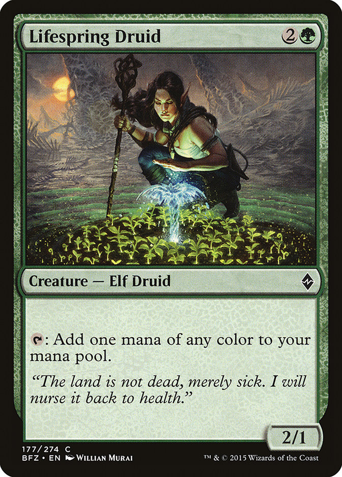 Lifespring Druid [Battle for Zendikar] [Foil]