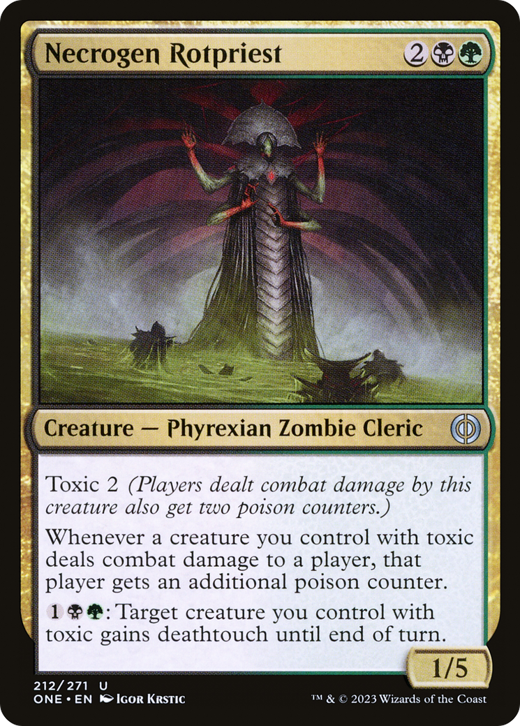 Necrogen Rotpriest [Phyrexia: All Will Be One] [Foil]