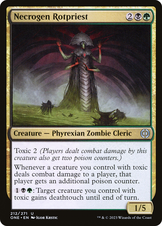 Necrogen Rotpriest [Phyrexia: All Will Be One] [Foil]