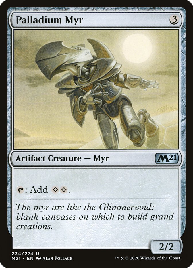Palladium Myr [Core Set 2021] [Foil]