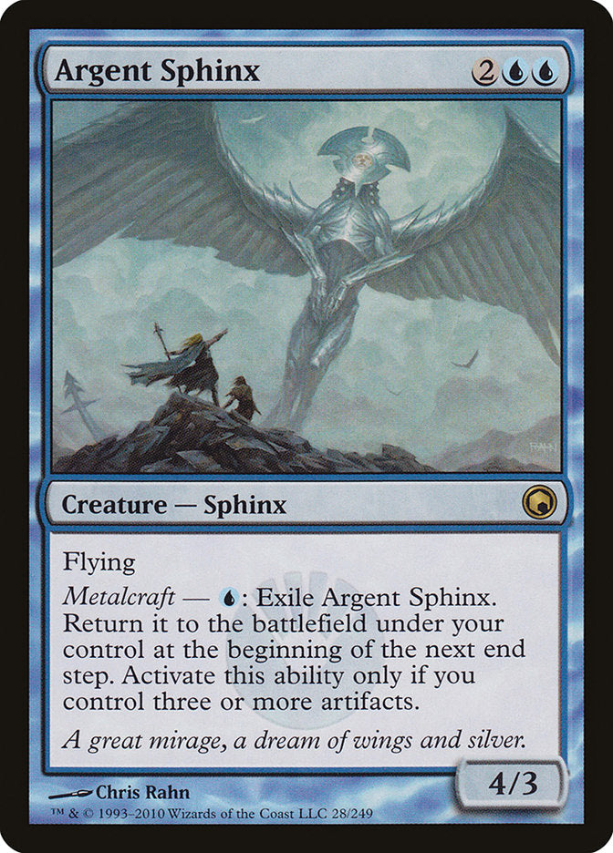 Argent Sphinx [Scars of Mirrodin] [Foil]