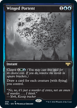Winged Portent [Innistrad: Double Feature] [Foil]