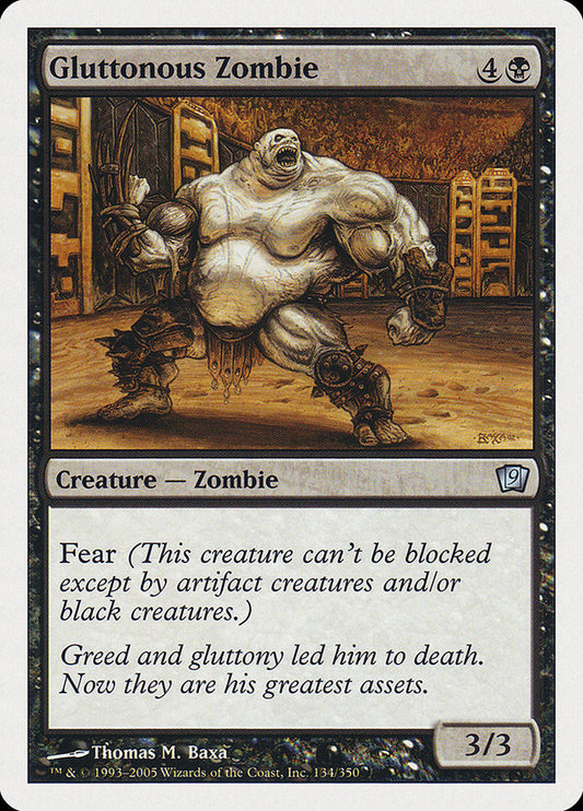 Gluttonous Zombie [Ninth Edition] [Foil]