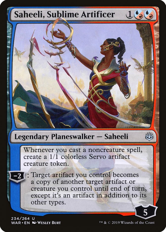 Saheeli, Sublime Artificer [War of the Spark] [Foil]