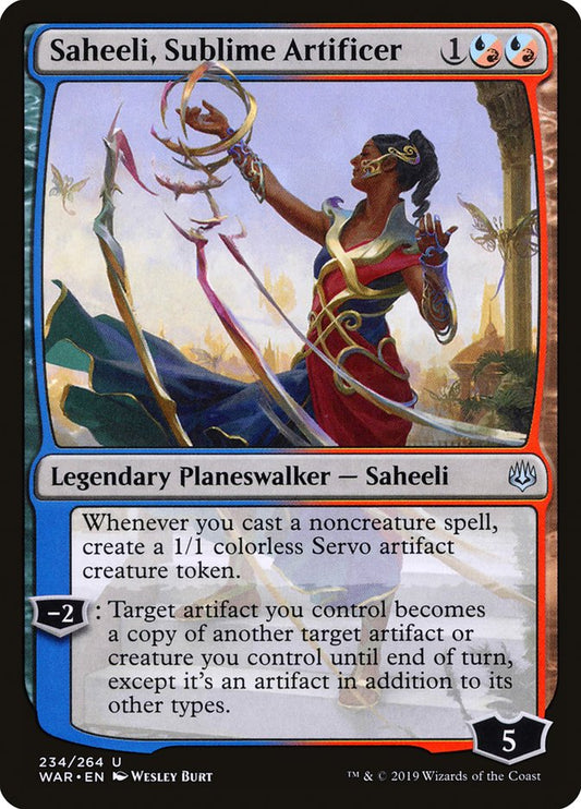 Saheeli, Sublime Artificer [War of the Spark] [Foil]