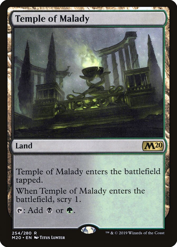 Temple of Malady [Core Set 2020] [Foil]