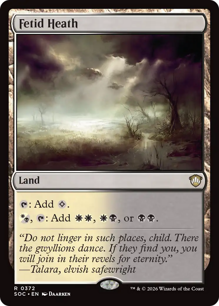 Fetid Heath [Secrets of Strixhaven Commander] [Foil]