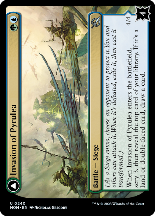 Invasion of Pyrulea // Gargantuan Slabhorn [March of the Machine] [Foil]