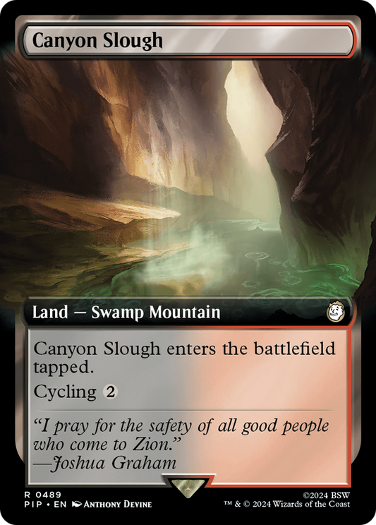 Canyon Slough (Extended Art) [Fallout] [Foil]