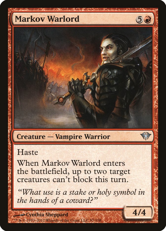 Markov Warlord [Dark Ascension] [Foil]