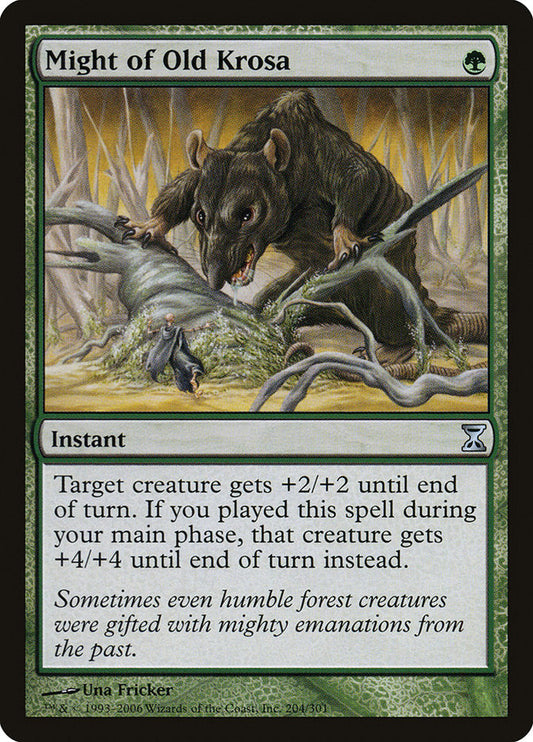 Might of Old Krosa [Time Spiral] [Foil]