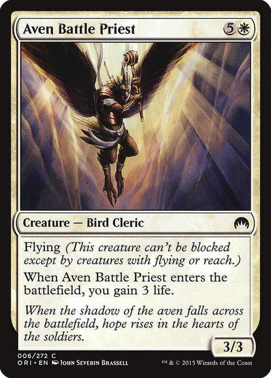 Aven Battle Priest [Magic Origins] [Foil]