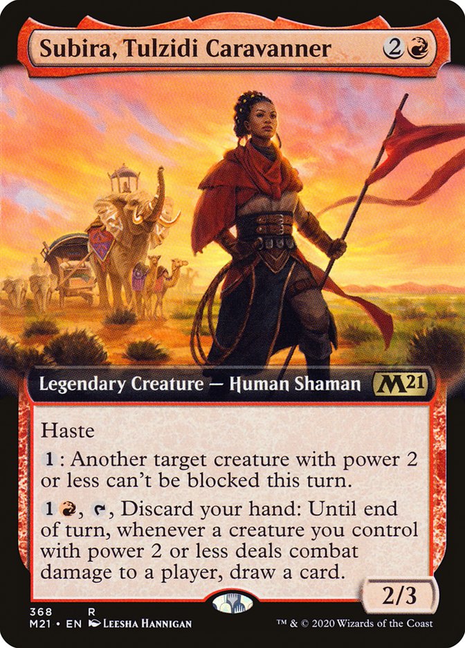 Subira, Tulzidi Caravanner (Extended Art) [Core Set 2021] [Foil]