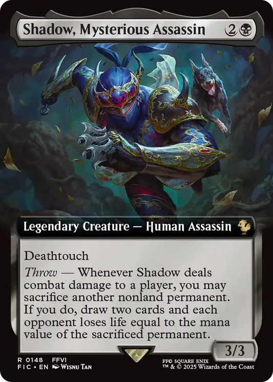 Shadow, Mysterious Assassin (Extended Art) [FINAL FANTASY Commander] [Foil]