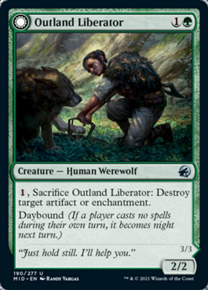 Outland Liberator // Frenzied Trapbreaker [Innistrad: Midnight Hunt] [Foil]