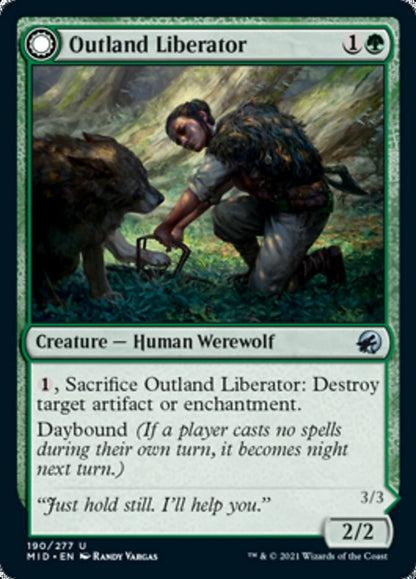 Outland Liberator // Frenzied Trapbreaker [Innistrad: Midnight Hunt] [Foil]