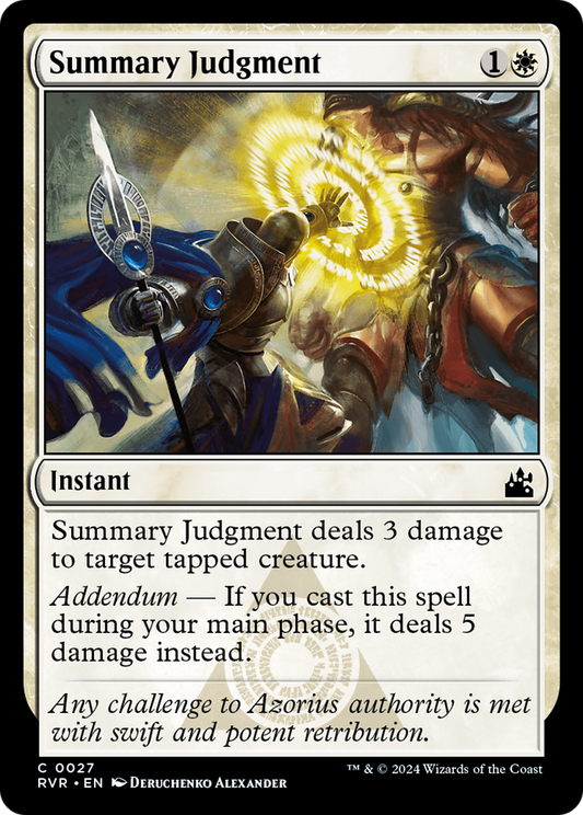 Summary Judgment [Ravnica Remastered] [Foil]