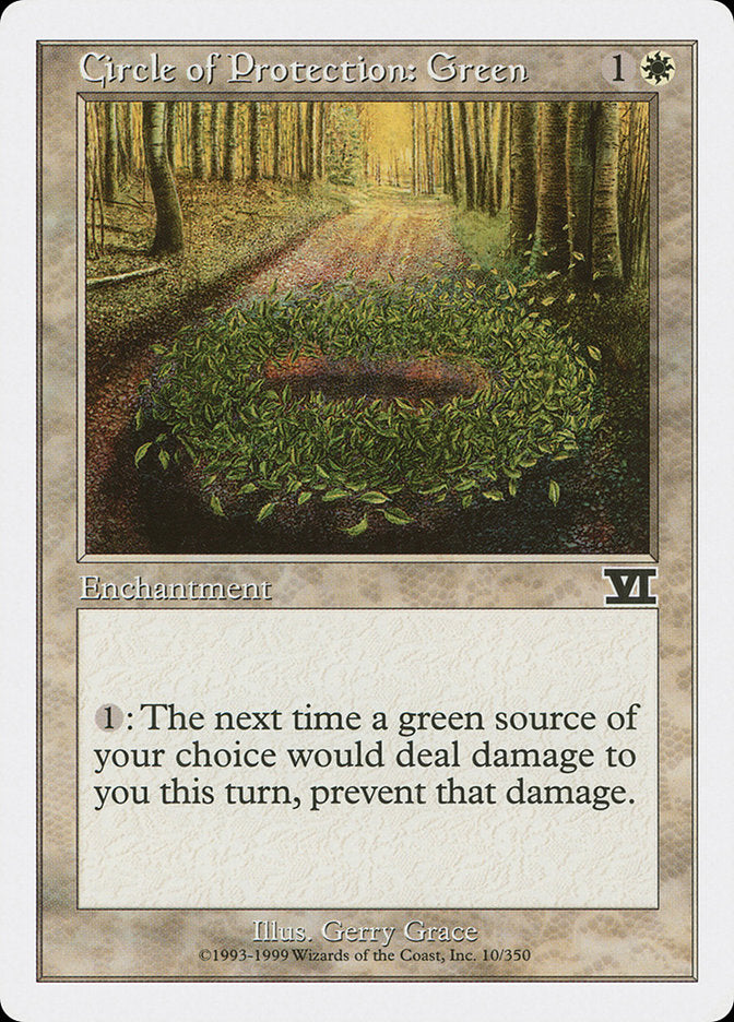 Circle of Protection: Green [Sixth Edition]