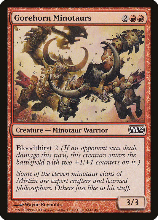 Gorehorn Minotaurs [Core Set 2012] [Foil]