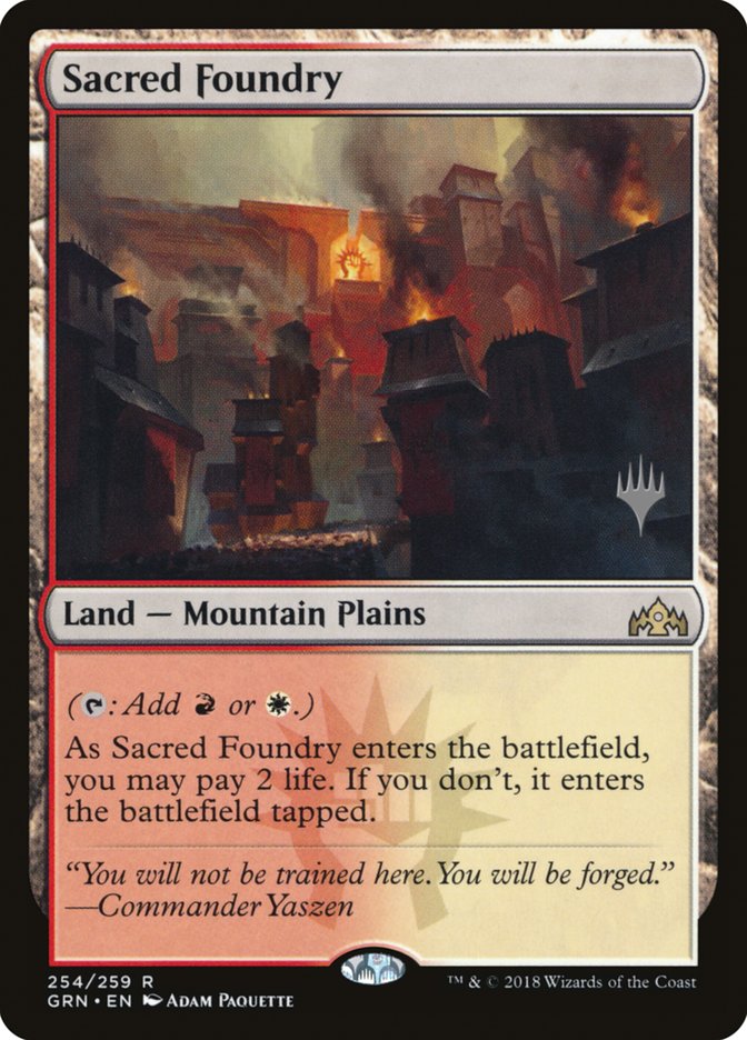 Sacred Foundry (Promo Pack) [Guilds of Ravnica Promos] [Foil]