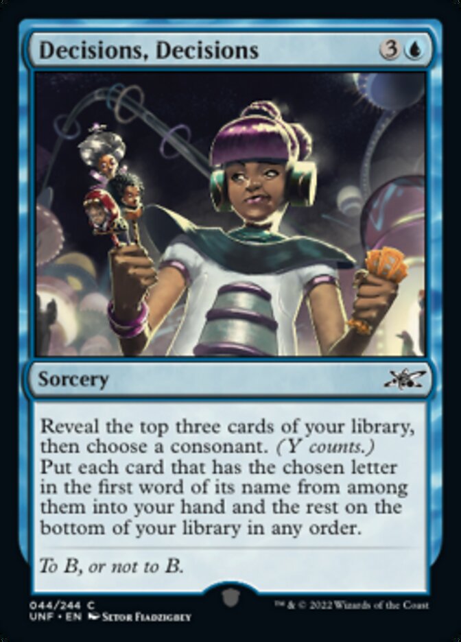 Decisions, Decisions [Unfinity] [Foil]