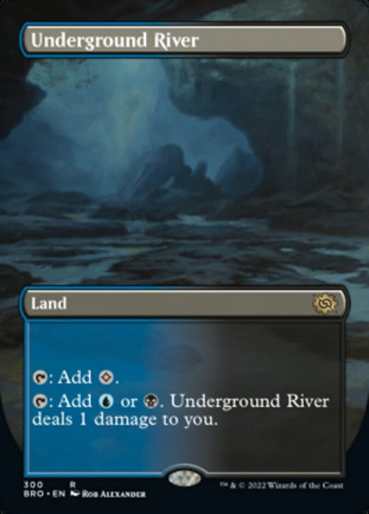 Underground River (Borderless Alternate Art) [The Brothers' War] [Foil]