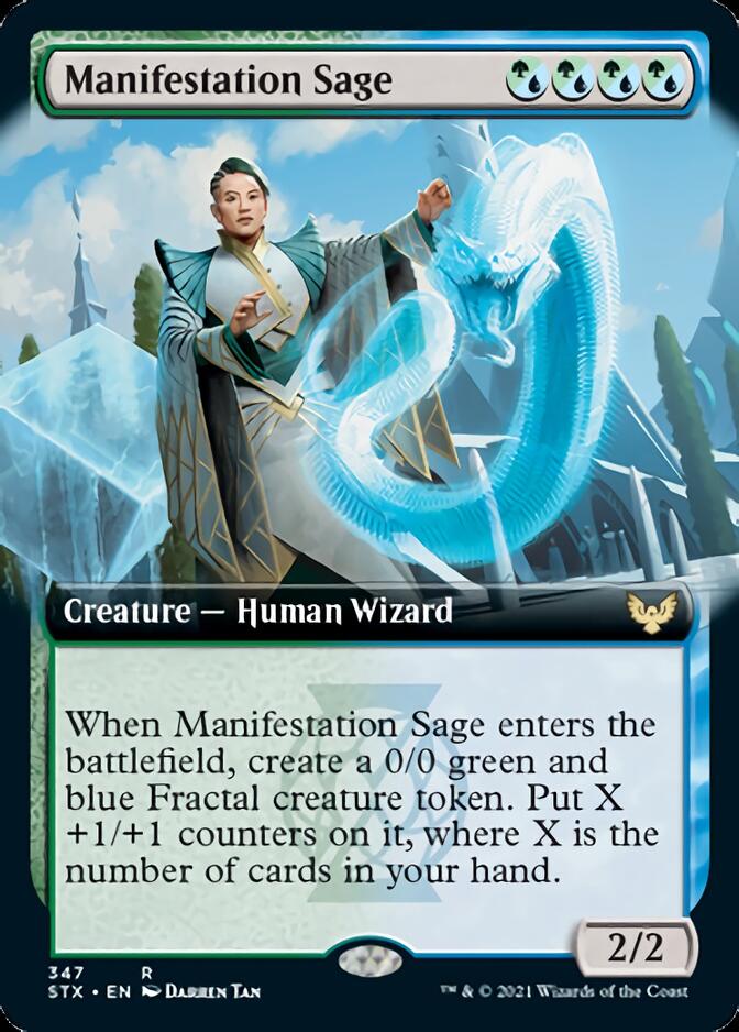 Manifestation Sage (Extended Art) [Strixhaven: School of Mages] [Foil]