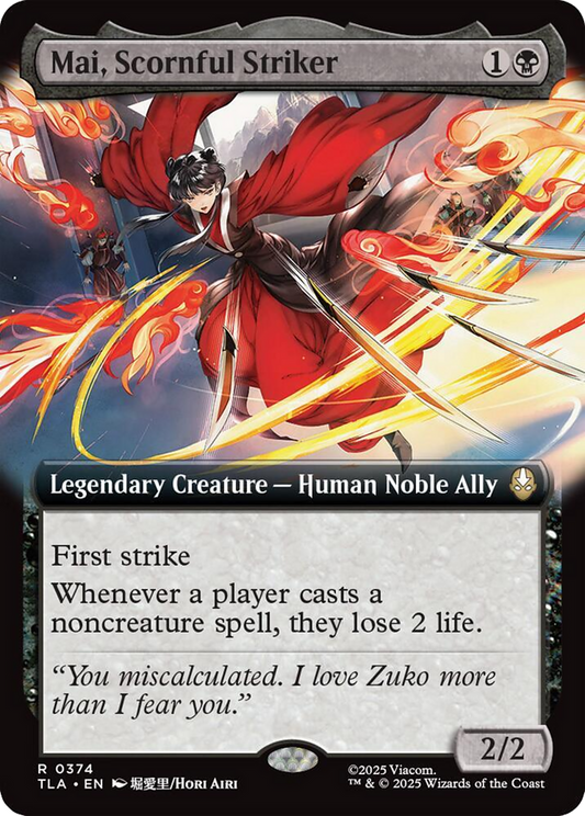 Mai, Scornful Striker (Extended Art) [Avatar: The Last Airbender] [Foil]