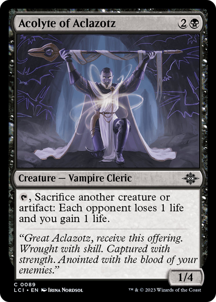 Acolyte of Aclazotz [The Lost Caverns of Ixalan] [Foil]