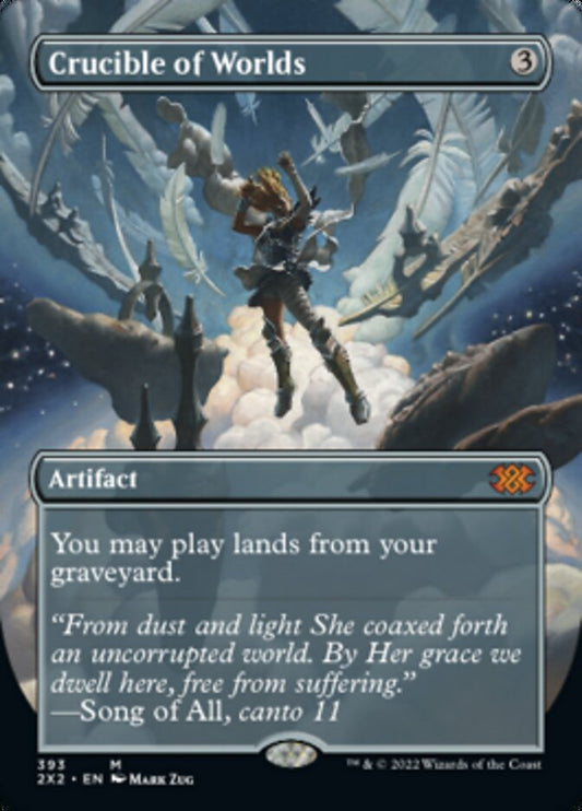 Crucible of Worlds (Borderless Alternate Art) [Double Masters 2022] [Foil]