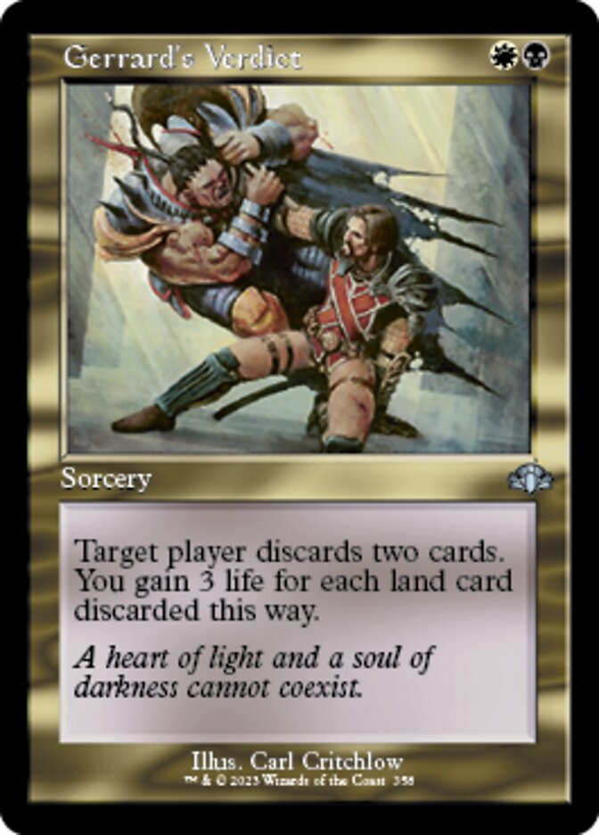 Gerrard's Verdict (Retro) [Dominaria Remastered] [Foil]