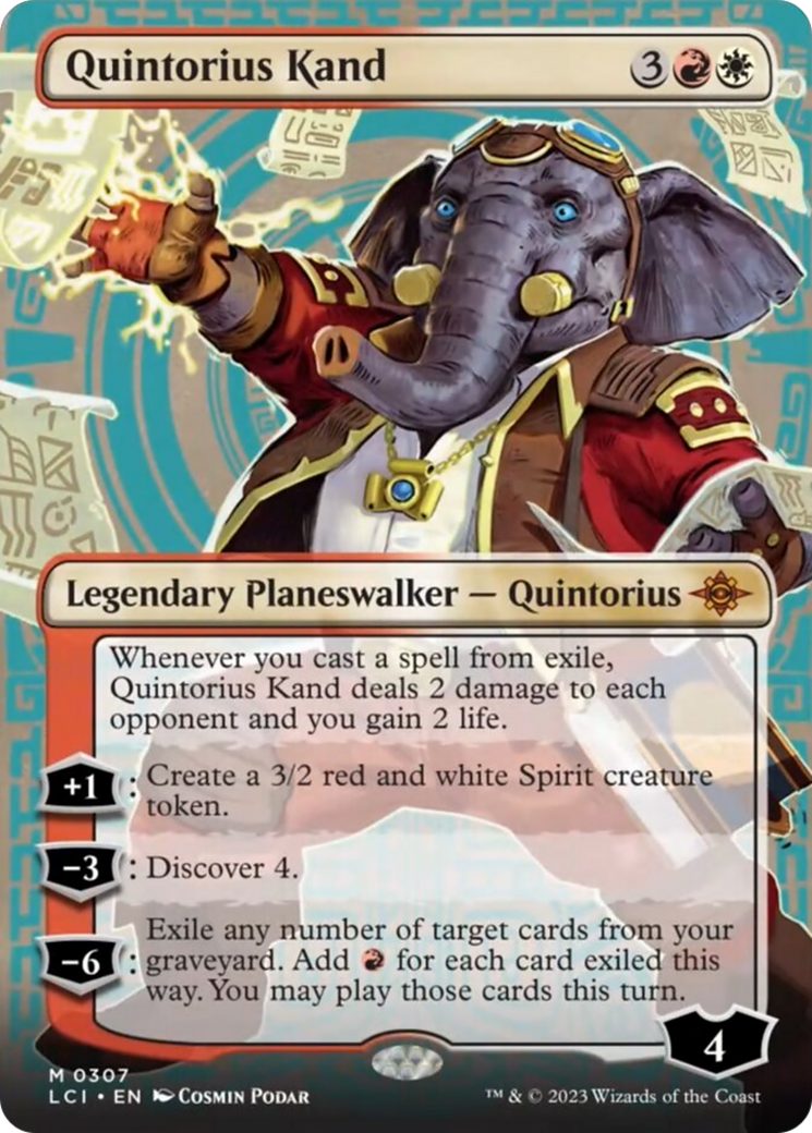 Quintorius Kand (0307) (Borderless) [The Lost Caverns of Ixalan] [Foil]