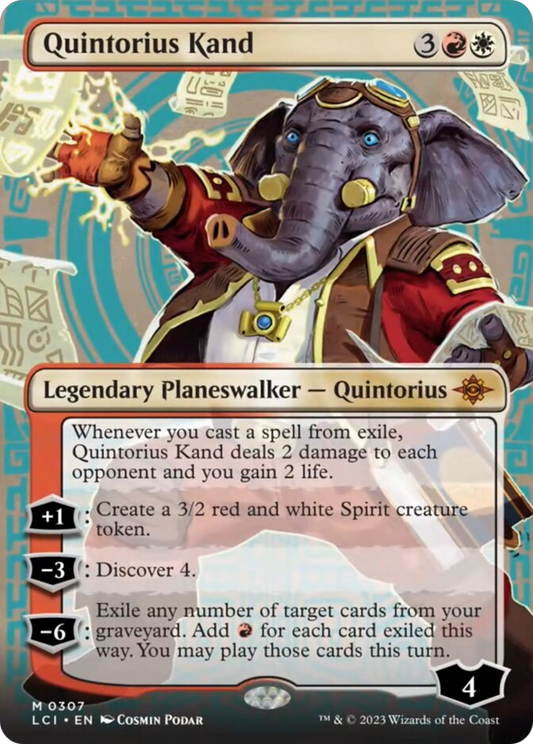 Quintorius Kand (0307) (Borderless) [The Lost Caverns of Ixalan] [Foil]