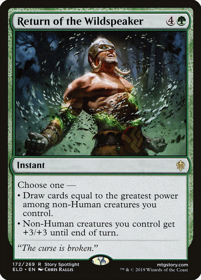 Return of the Wildspeaker [Throne of Eldraine] [Foil]