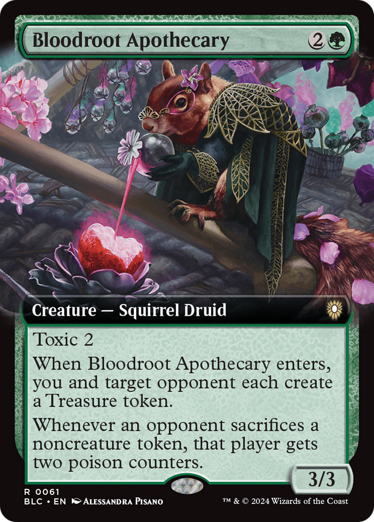 Bloodroot Apothecary (Extended Art) [Bloomburrow Commander] [Foil]