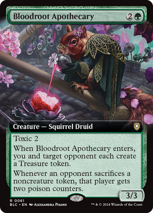 Bloodroot Apothecary (Extended Art) [Bloomburrow Commander] [Foil]