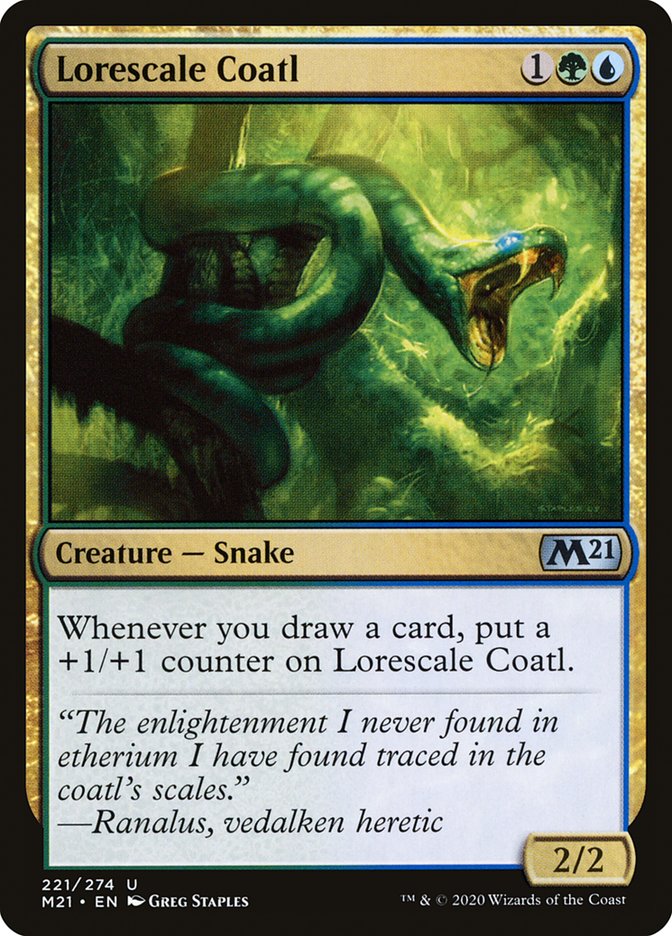 Lorescale Coatl [Core Set 2021] [Foil]