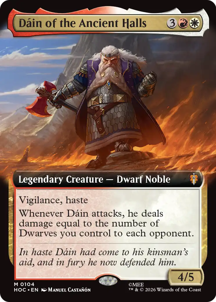 Dain of the Ancient Halls (Extended Art) [The Hobbit: Eternal-Legal] [Foil]