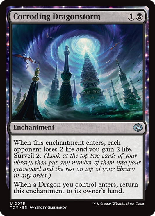 Corroding Dragonstorm [Tarkir: Dragonstorm] [Foil]