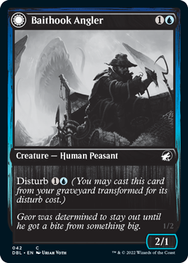 Baithook Angler // Hook-Haunt Drifter [Innistrad: Double Feature] [Foil]