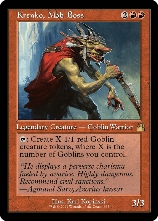 Krenko, Mob Boss (Retro) [Ravnica Remastered] [Foil]