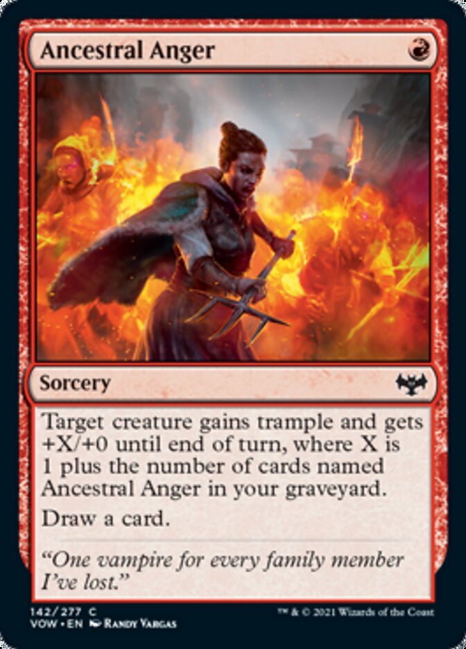 Ancestral Anger [Innistrad: Crimson Vow] [Foil]